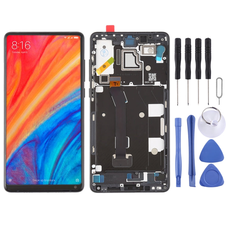 Complete LCD Screen and Digitizer Assembly with Frame for Xiaomi MI Mix 2S (Black)