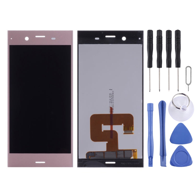 Complete LCD Screen and Digitizer Assembly for Sony Xperia XZ1 (Pink)