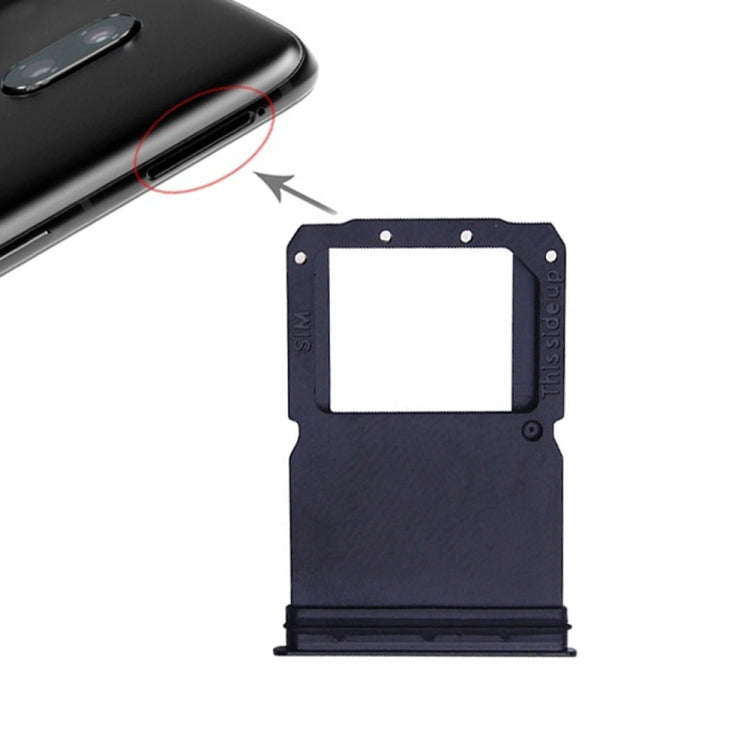 2 x plateau de carte SIM pour OnePlus 6T (noir de jais)