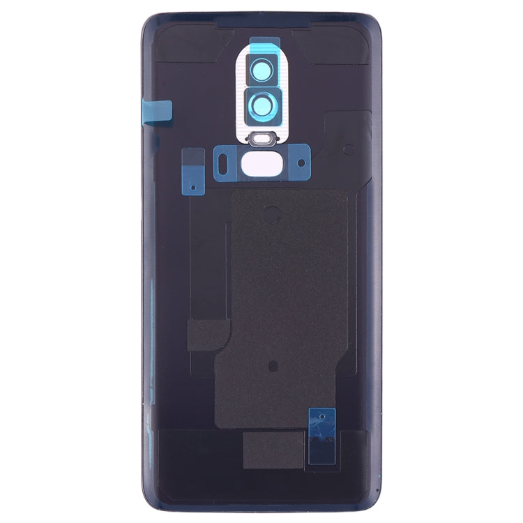 Frosted Battery Back Cover with Camera Lens for OnePlus 6 (Black)