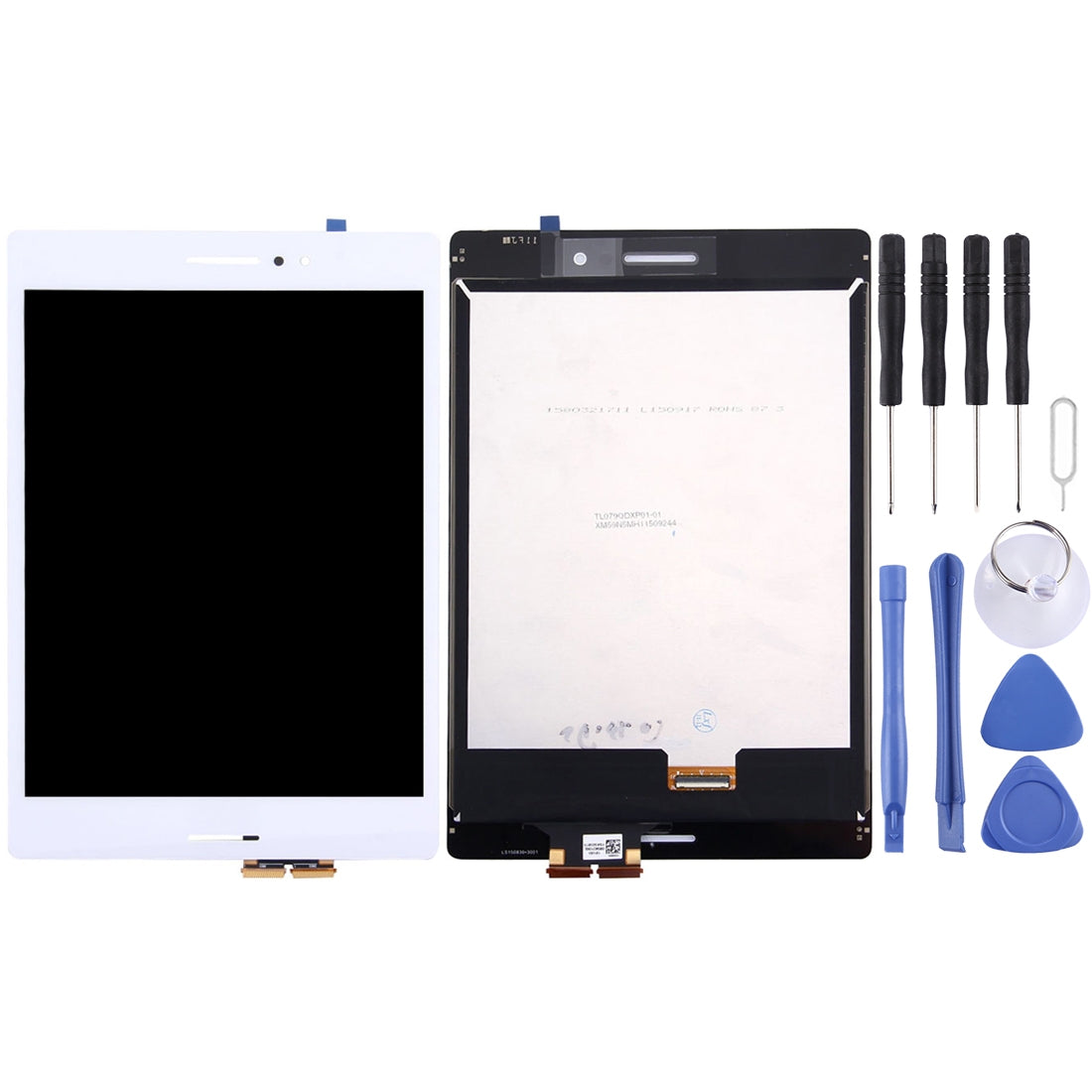 Ecran LCD + Vitre Tactile Asus ZenPad S 8.0 Z580 (Câble 28mm) Blanc