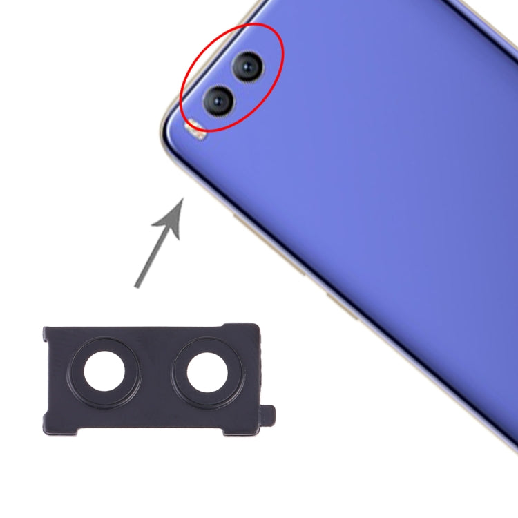 Couvercle d'objectif d'appareil photo pour Xiaomi MI 6 (noir)