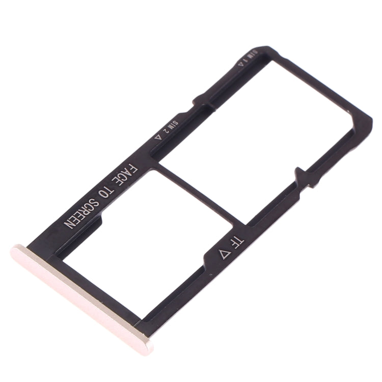 Bandeja de Tarjeta SIM + Bandeja de Tarjeta SIM + Bandeja de Tarjeta Micro SD Para Asus Zenfone 4 Selfie ZD553KL / ZB553KL (Dorado)