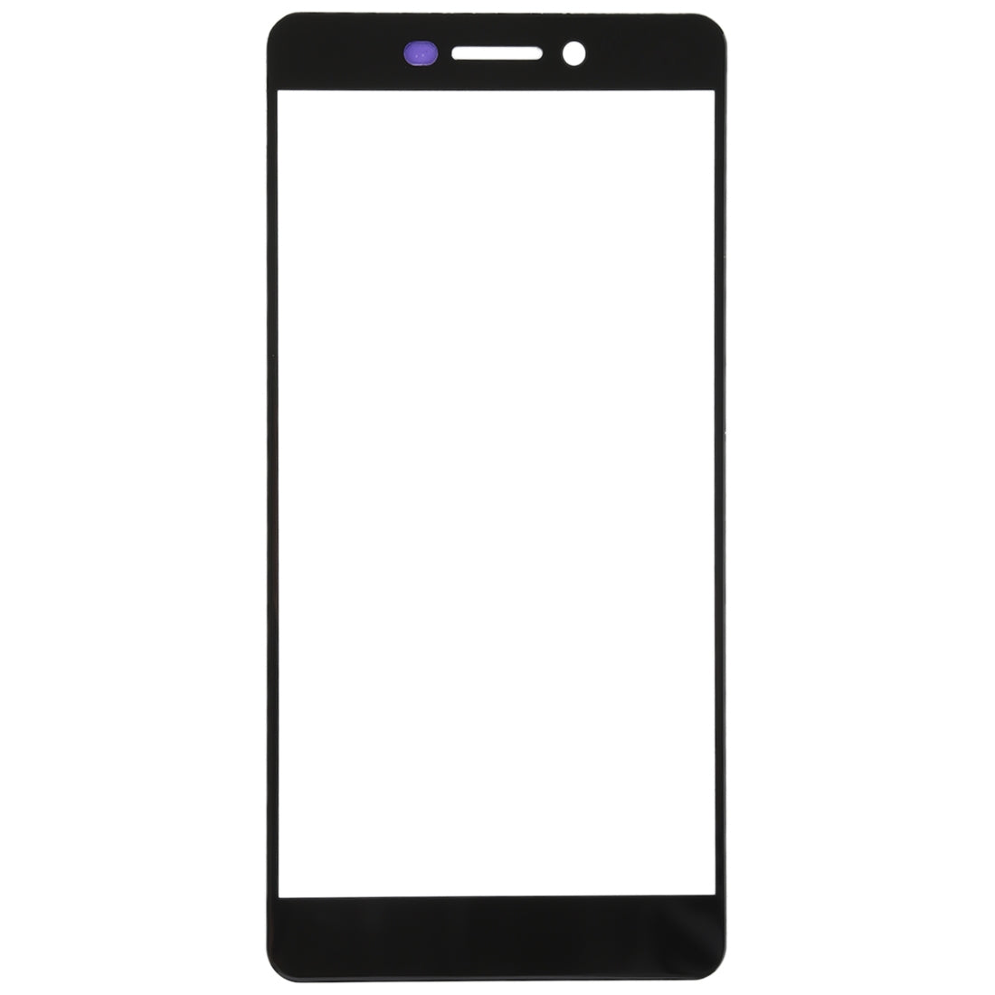 Outer Glass Front Screen Nokia 6 2nd generation Black