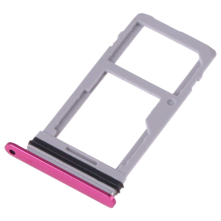 SIM Card Tray + SIM Card Tray / Micro SD Card Tray LG G7 ThinQ G710 G710EM G710PM G710VMP G710ULM (Purple Red)