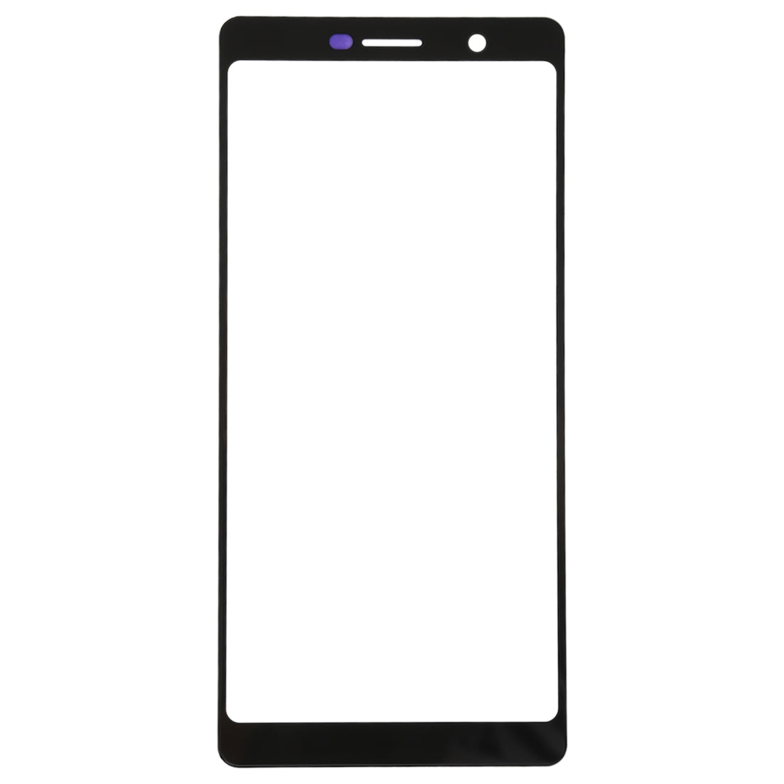 Outer Glass Front Screen Nokia 7 Plus / E9 Plus Black