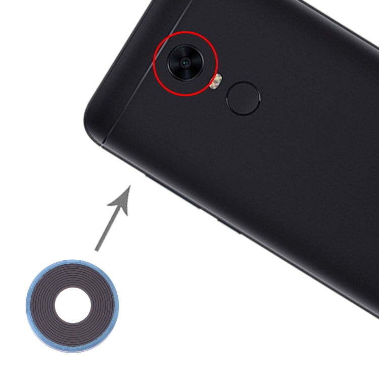 10 Pieces Camera Lens Cover for Xiaomi Redmi 5 Plus (Blue)