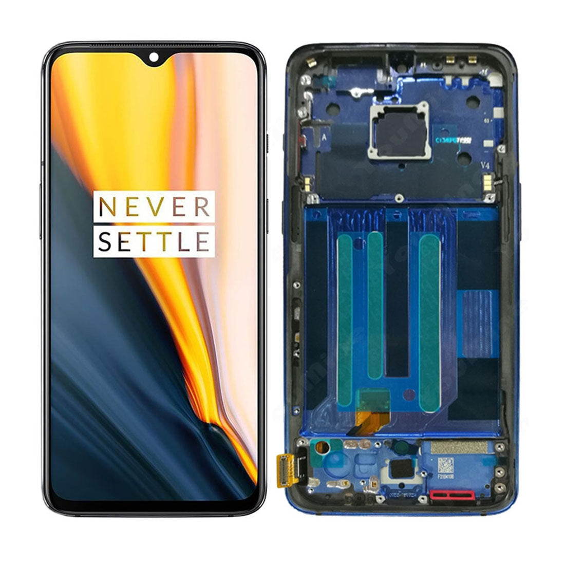 Full Screen LCD + Touch + Frame (Amoled Version) OnePlus 7 Blue