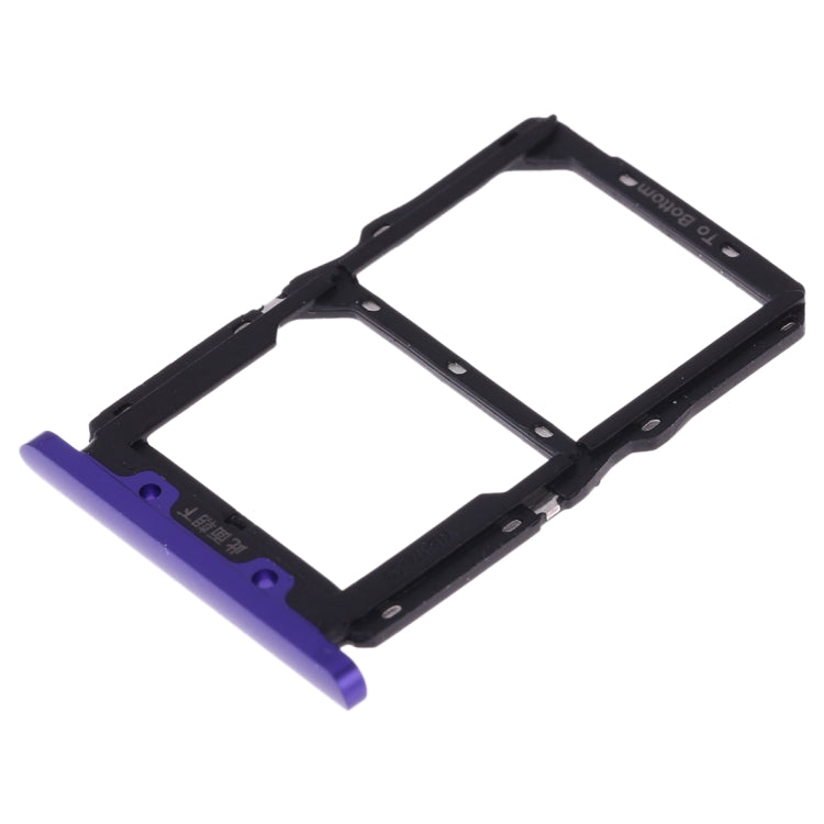 SIM Card Tray + NM Card Tray for Huawei Nova 5 (Purple)