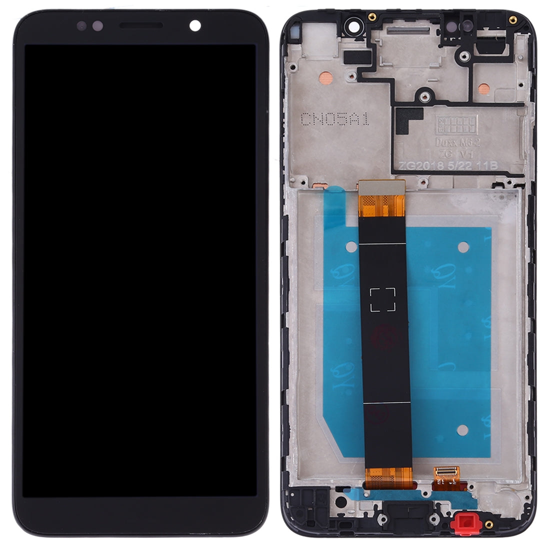 Pantalla Completa LCD + Tactil + Marco Huawei Y5 Prime (2018) Negro