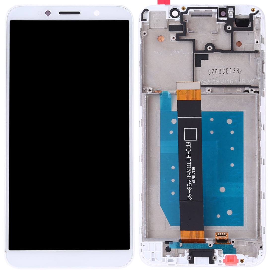 Full Screen LCD + Touch + Frame Huawei Y5 Prime (2018) White