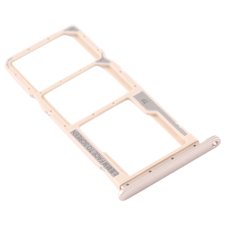 SIM Card Tray + SIM Card Tray + Micro SD Card Tray for Xiaomi Redmi 7A (Gold)