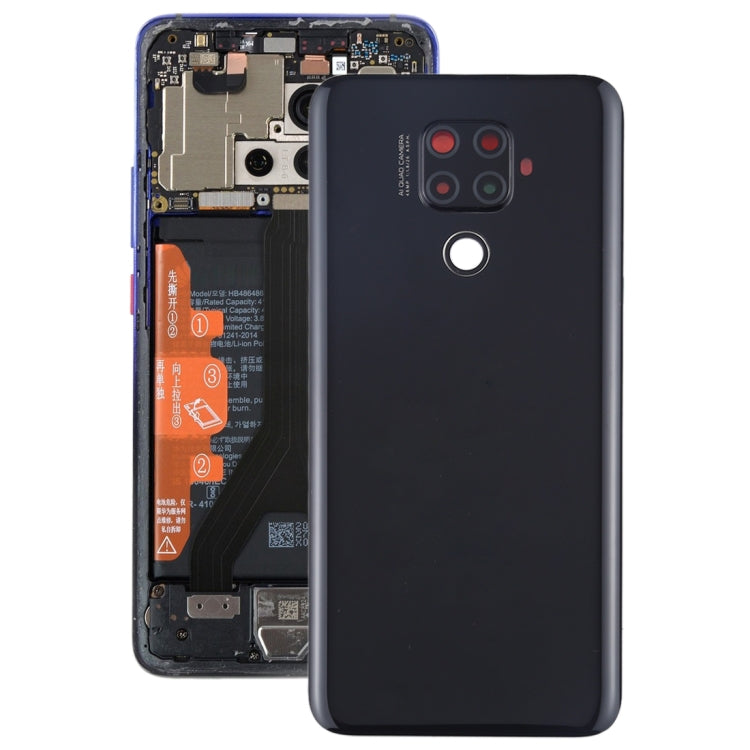 Original Battery Back Cover with Camera Lens for Huawei Mate 30 Lite (Black)