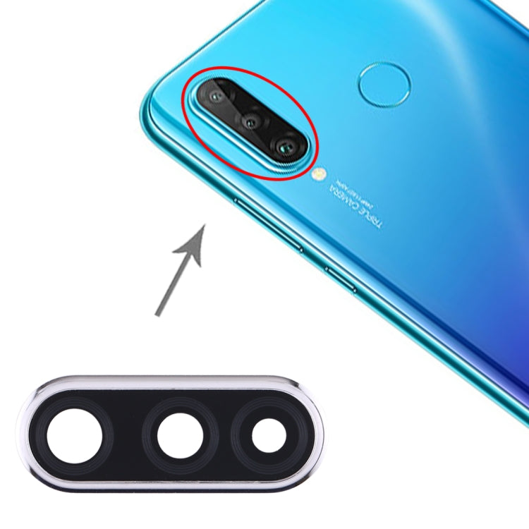 Couvercle d'objectif d'appareil photo pour Huawei P30 Lite (24MP) (Argent)