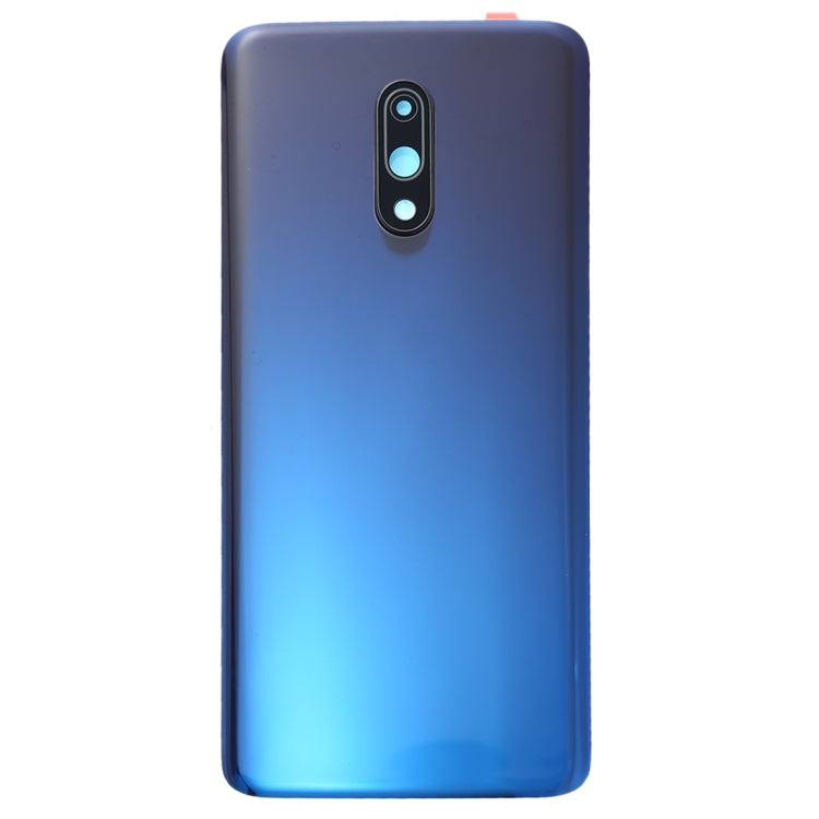 Couvercle arrière de batterie d'origine avec couvercle d'objectif d'appareil photo pour OnePlus 7 (bleu)