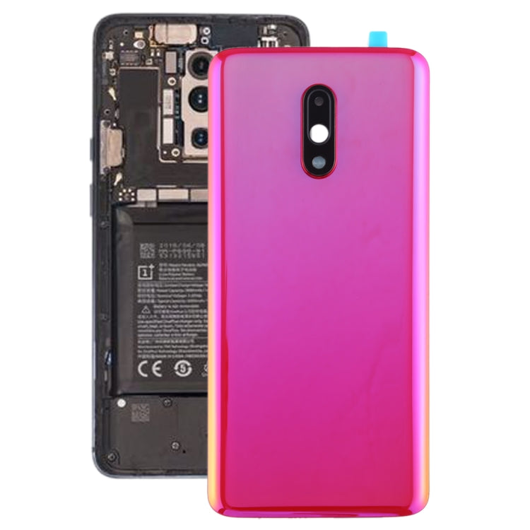 Tapa Trasera de Batería Original con Tapa de Lente de Cámara Para OnePlus 7 (Rojo)