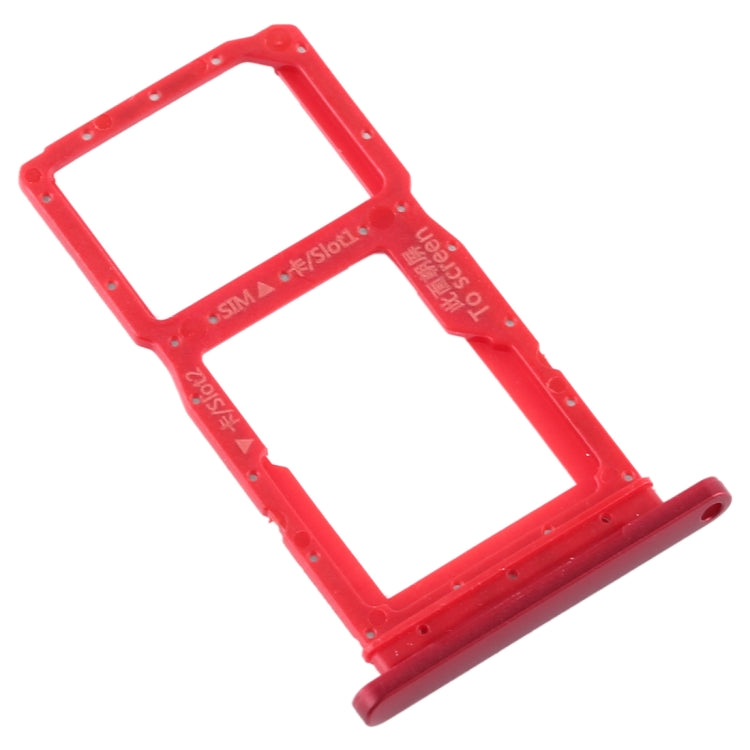 SIM Card Tray + SIM Card Tray / Micro SD Card Tray for Huawei Honor 9X / Honor 9X Pro (Red)