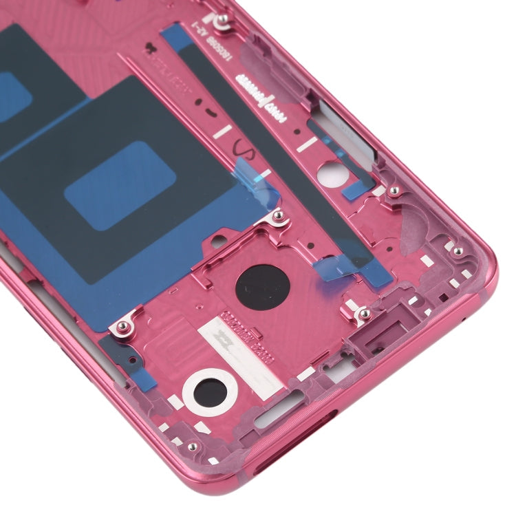 Plaque de lunette du cadre LCD du boîtier avant LG G7 ThinQ / G710 (rose)