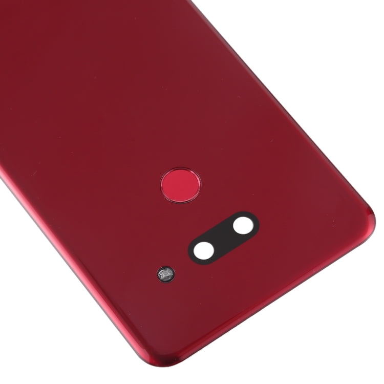 Coque arrière de batterie avec objectif d'appareil photo et capteur d'empreintes digitales pour LG G8 ThinQ / LMG820QM7 LM-G820UMB LMG820UM1 (Version US) (Rouge)