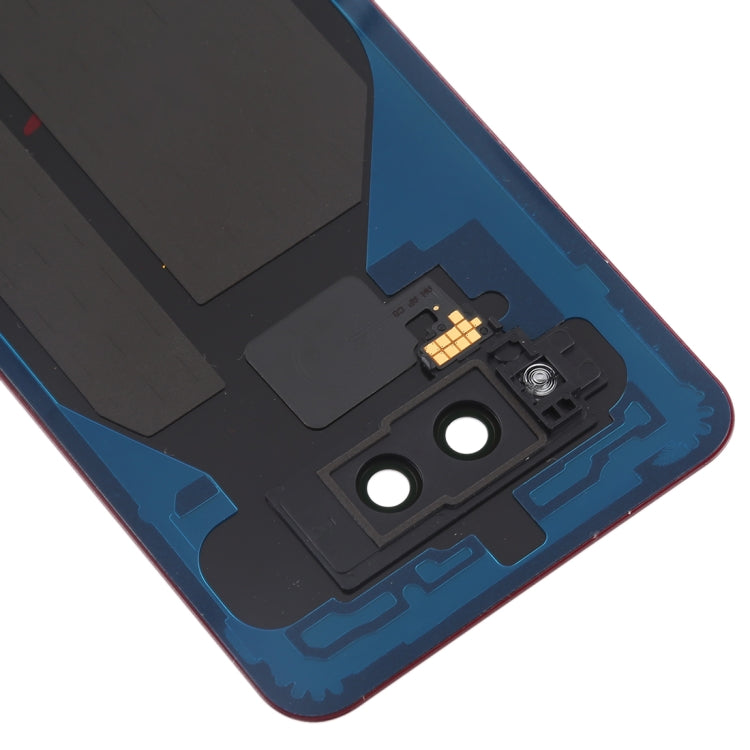 Coque arrière de batterie avec objectif d'appareil photo et capteur d'empreintes digitales pour LG G8 ThinQ / LMG820QM7 LM-G820UMB LMG820UM1 (Version US) (Rouge)