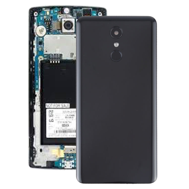 Battery Back Cover with Camera Lens and Fingerprint Sensor for LG Stylo 4 / Q710 / Q710MS / Q710CS / L713DL (Black)