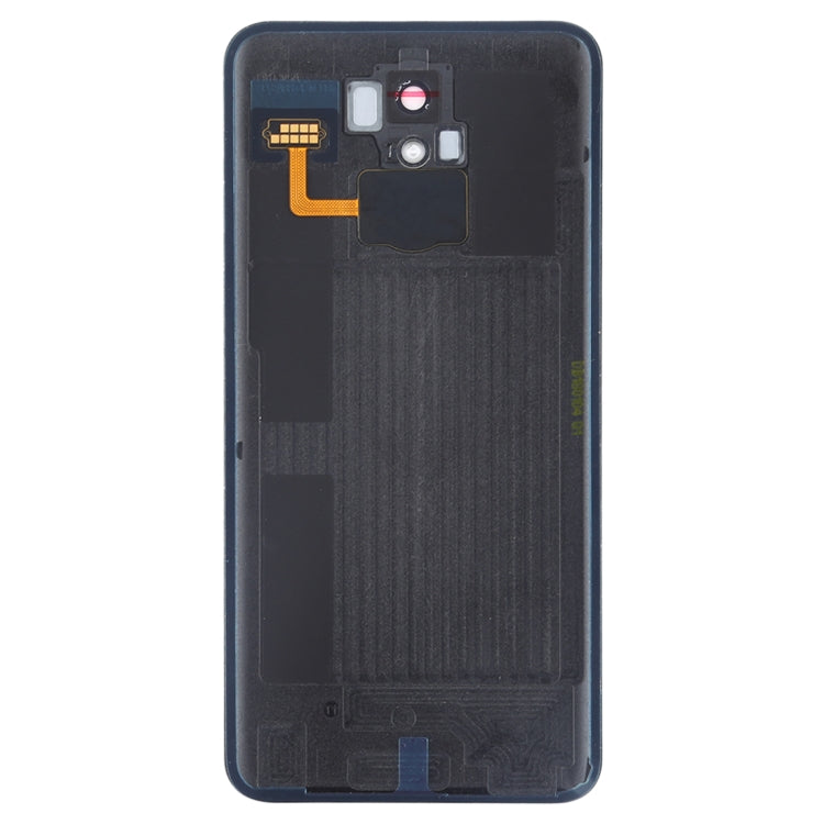 Rear Battery Cover with Camera Lens and Fingerprint Sensor for LG Q7 / Q7 + (Black)