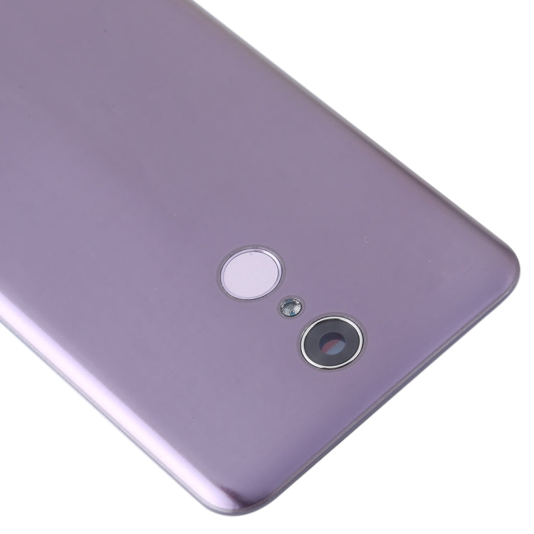Battery Back Cover with Camera Lens and Fingerprint Sensor for LG Q7 / Q7+ (Purple)