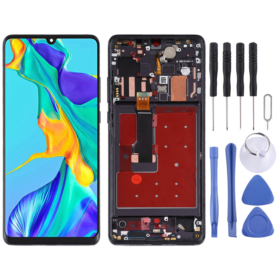Full Screen LCD + Touch + Frame Huawei P30 Pro Black