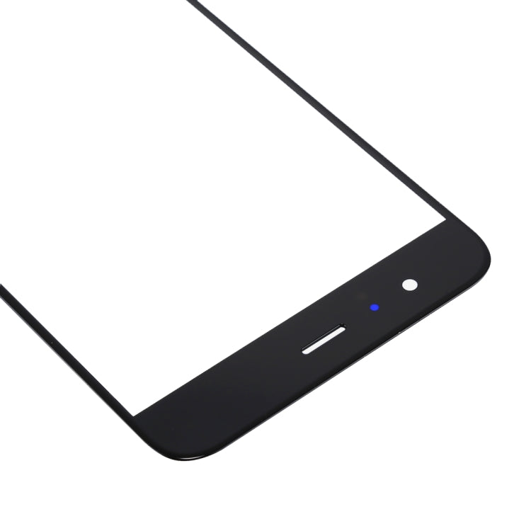 Identificación de Huellas Dactilares de Soporte de Lente de Cristal Exterior de Pantalla Frontal Para Xiaomi MI 6 (Negro)