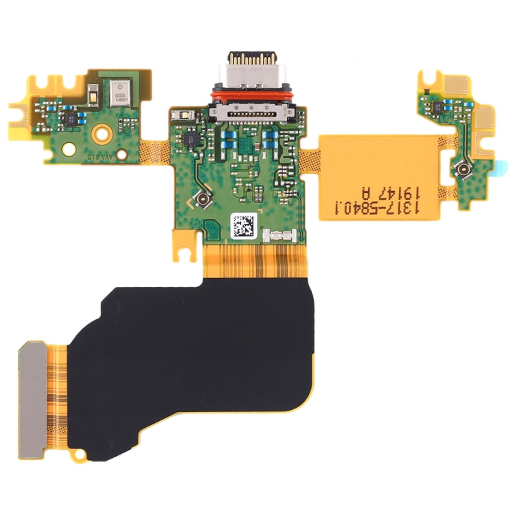 Original Charging Port Flex Cable + Microphone Flex Cable For Sony Xperia 1