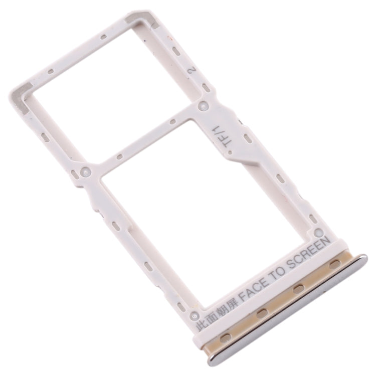 SIM Card Tray + SIM Card Tray / Micro SD Card Tray for Xiaomi MI CC9e / MI A3 (Silver)