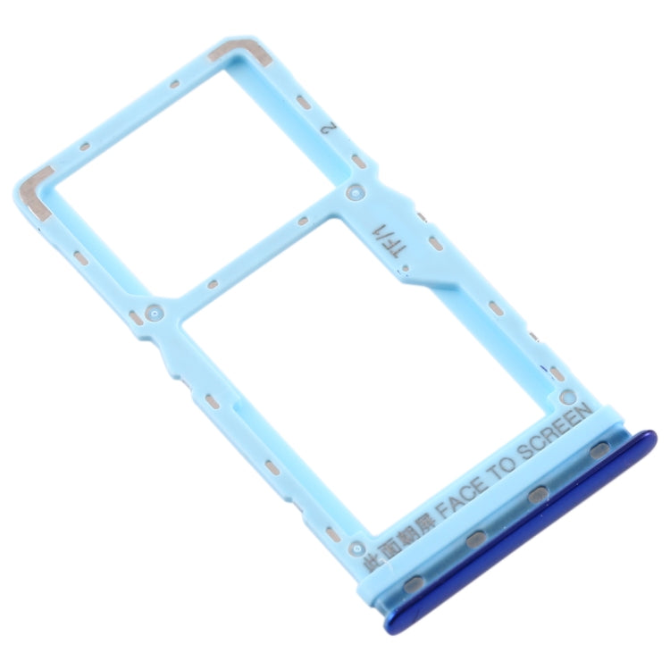 SIM Card Tray + SIM Card Tray / Micro SD Card Tray for Xiaomi MI CC9e / MI A3 (Blue)