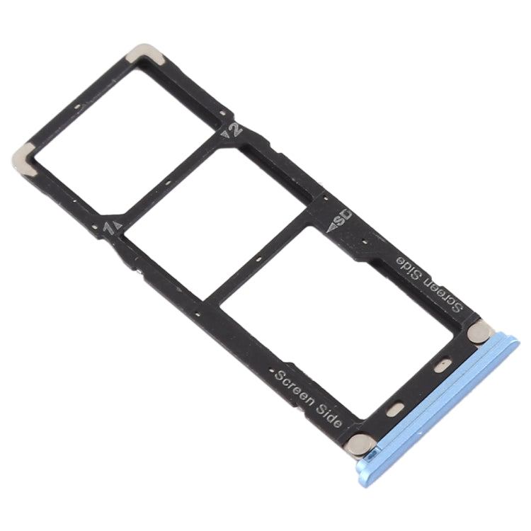 Bandeja Tarjeta SIM + Bandeja Tarjeta SIM + Bandeja Tarjeta Micro SD Para Tecno Camon X Pro CA8 (Azul)