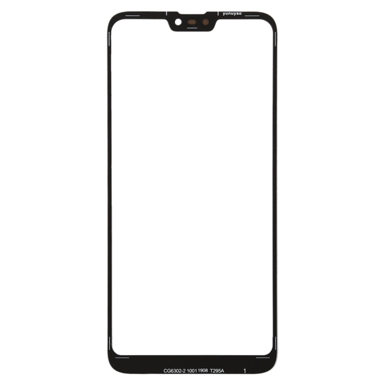 Lentille en verre extérieure de l'écran avant pour Asus Zenfone Max SHot / Zenfone Max Plus (M2) / ZB634KL (Noir)