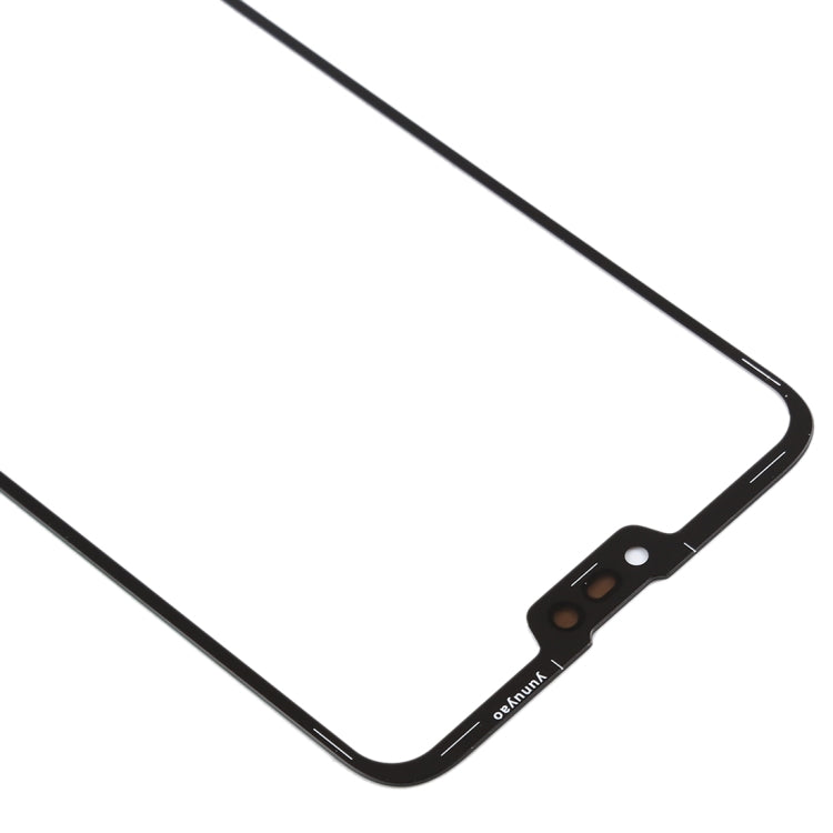 Lentille en verre extérieure de l'écran avant pour Asus Zenfone Max SHot / Zenfone Max Plus (M2) / ZB634KL (Noir)