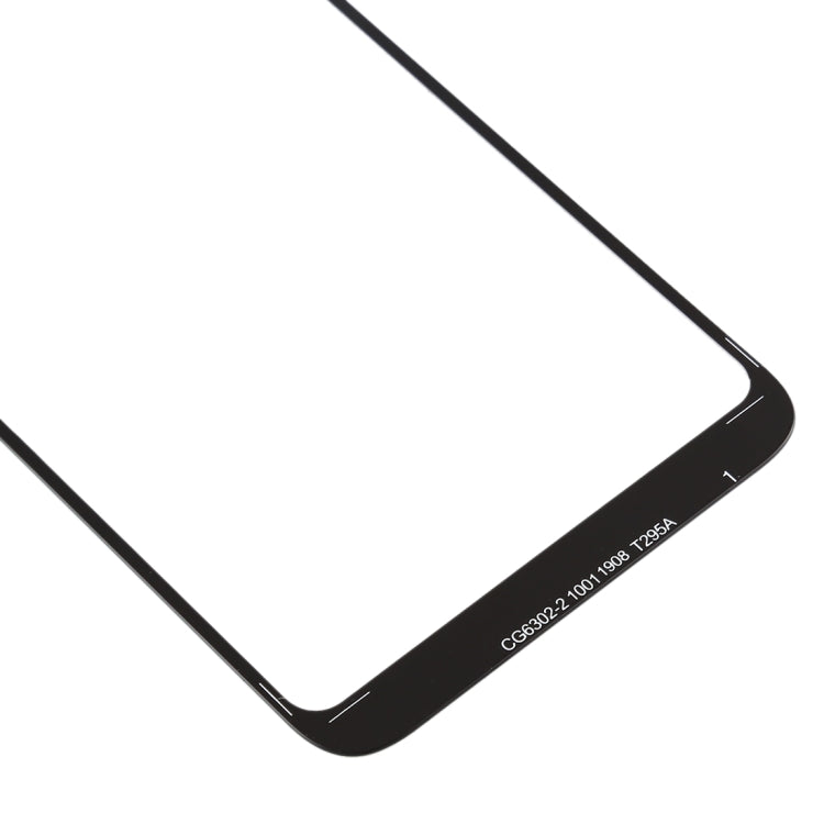 Lentille en verre extérieure de l'écran avant pour Asus Zenfone Max SHot / Zenfone Max Plus (M2) / ZB634KL (Noir)