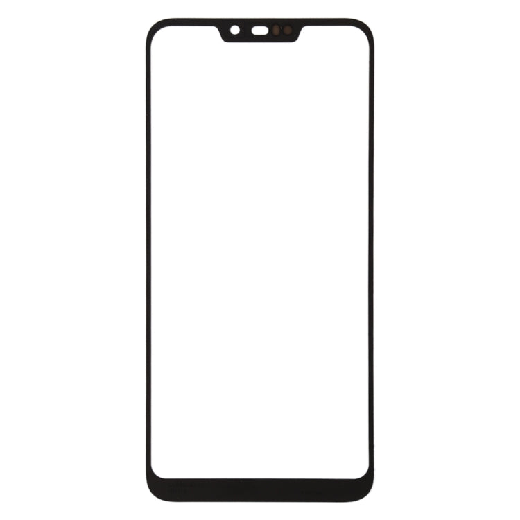 Lentille en verre extérieure de l'écran avant pour Asus Zenfone Max (M2) ZB633KL / ZB632KL X01AD (Noir)