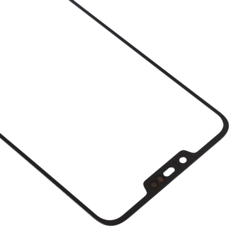 Lentille en verre extérieure de l'écran avant pour Asus Zenfone Max (M2) ZB633KL / ZB632KL X01AD (Noir)