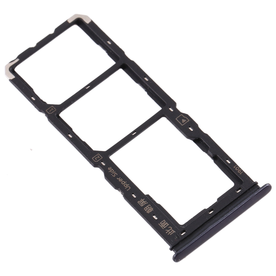 Plateau porte-carte double SIM Vivo U3x / U10 Noir