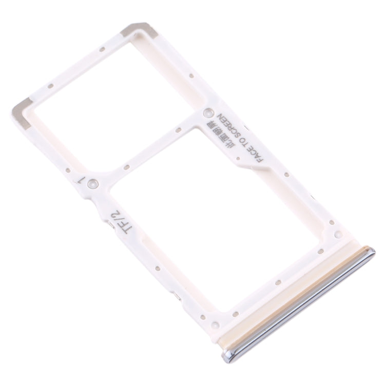 SIM Card Tray + SIM Card Tray / Micro SD Card Tray for Xiaomi Redmi Note 8 Pro (Silver)