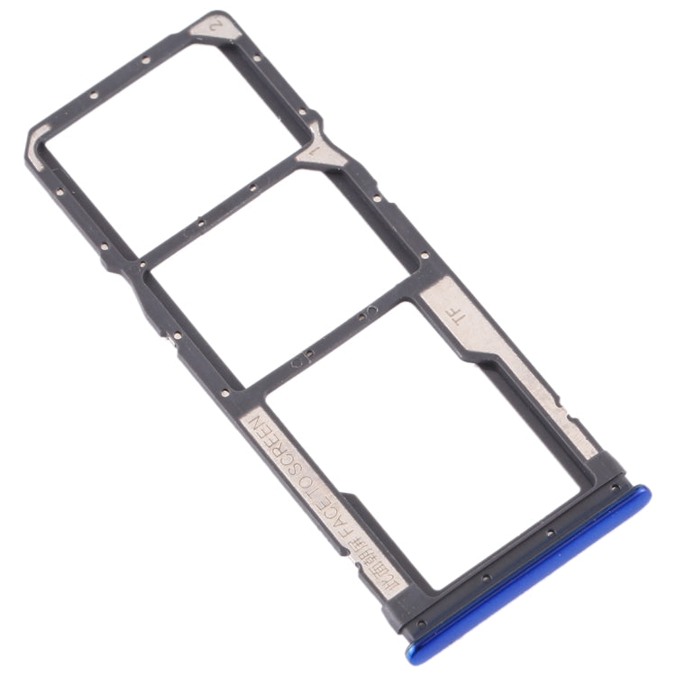 SIM Card Tray + SIM Card Tray + Micro SD Card Tray for Xiaomi Redmi Note 8 (Blue)