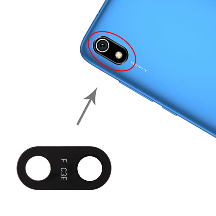 Lentille de caméra arrière 10 pièces pour Xiaomi Redmi 7A