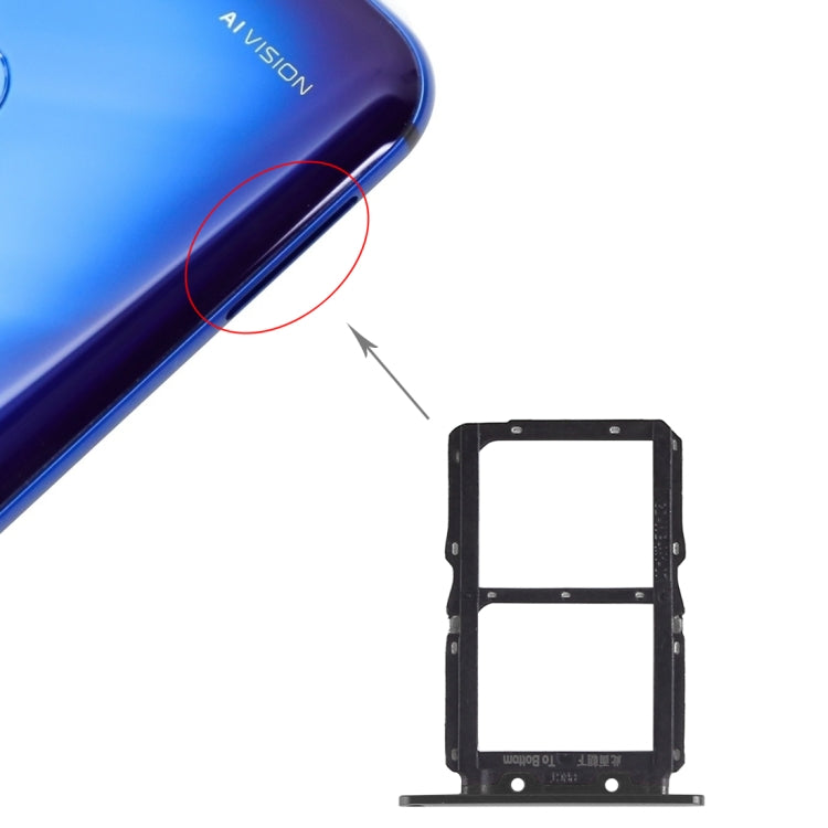 Plateau de carte SIM + Plateau de carte SIM pour Huawei Honor View 20 (Honor V20) (Noir)