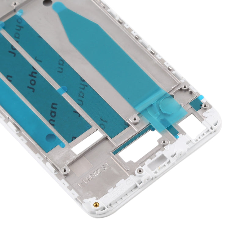 Plaque de cadre LCD du boîtier avant pour Meizu M6S M712H M712Q (Blanc)