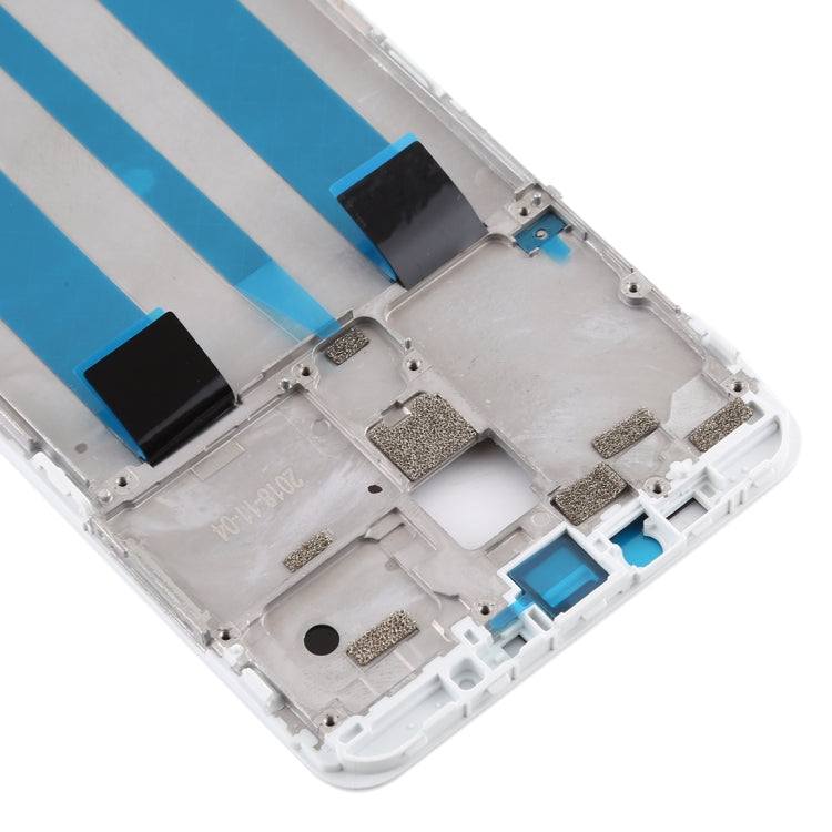 Plaque de lunette de cadre LCD de boîtier avant pour Meizu Note 8 (blanc)