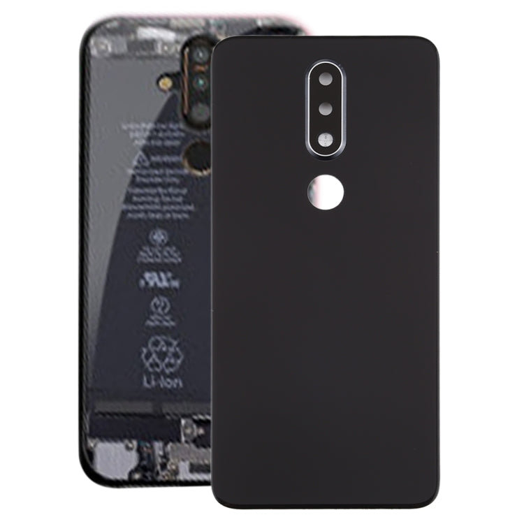 Battery Back Cover with Camera Lens for Nokia X6 (2018) / 6.1 Plus TA-1099 TA-1103 (Black)