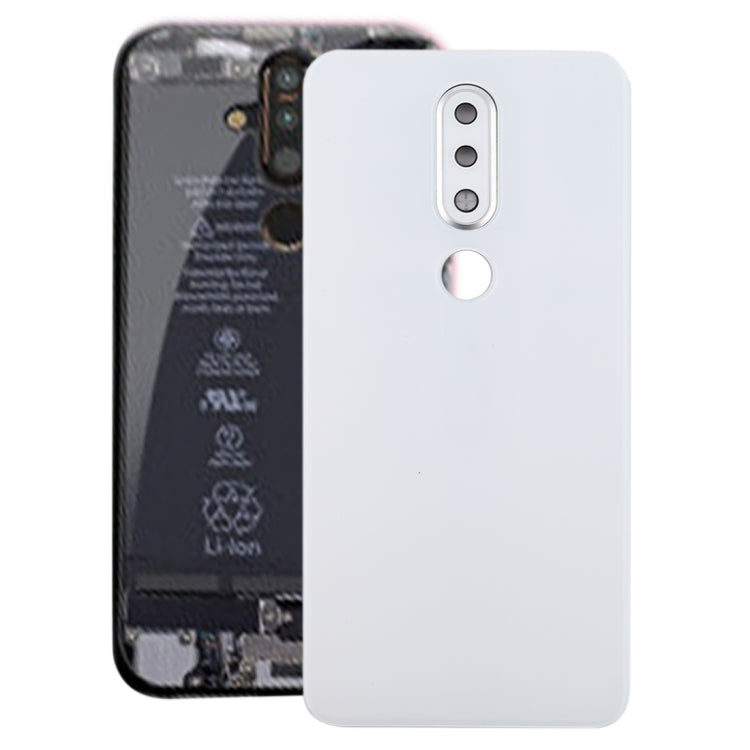 Battery Back Cover with Camera Lens for Nokia X6 (2018) / 6.1 Plus TA-1099 TA-1103 (White)