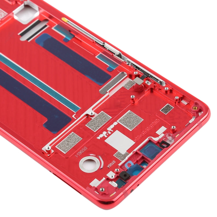 Middle Frame Bezel with Side Keys for Xiaomi MI 8 SE (Red)