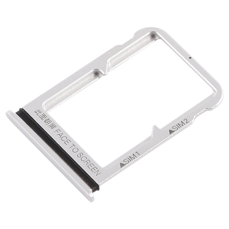 Dual SIM Card Tray for Xiaomi MI 8 (Silver)