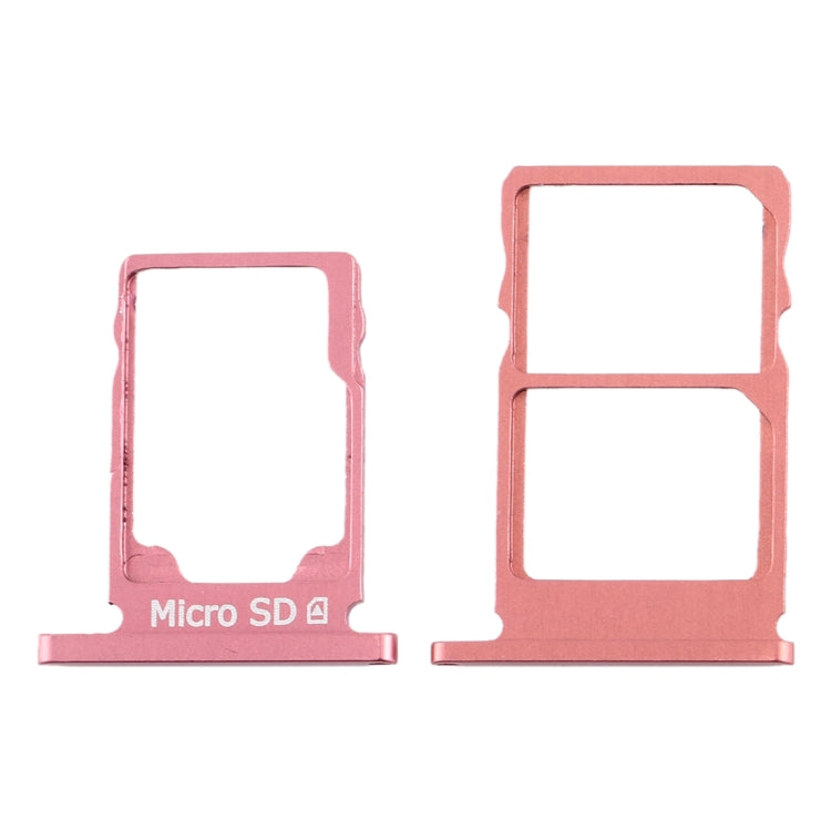 Bandeja de Tarjeta SIM + Bandeja de Tarjeta SIM + Bandeja de Tarjeta Micro SD Para Nokia 5.1 TA-1075 (Rojo Purpúreo)